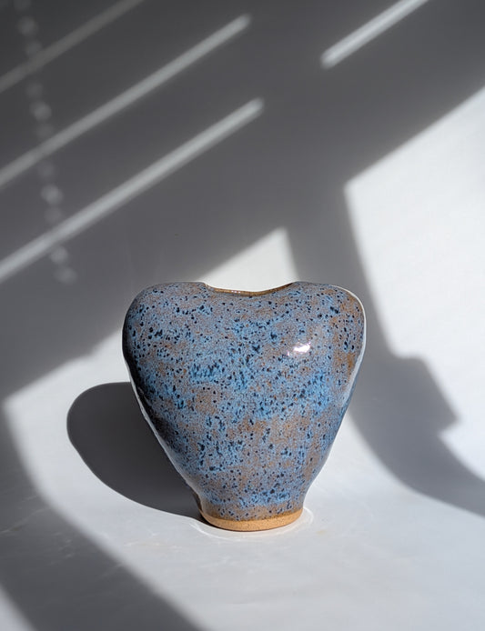Blue Heart vase