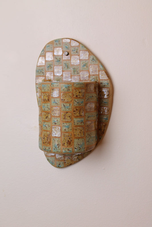 Tile Wall Vase - Blue