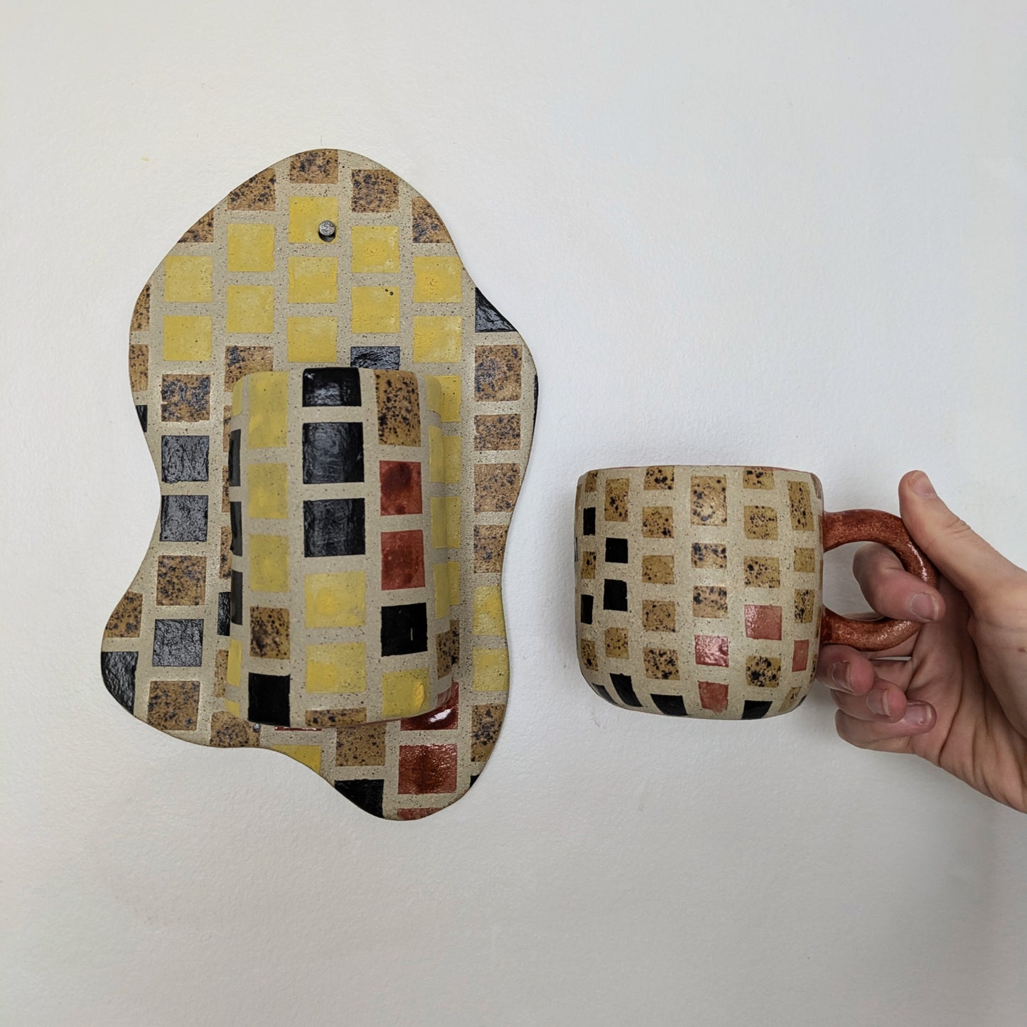 *Imperfect* Tile wall vase