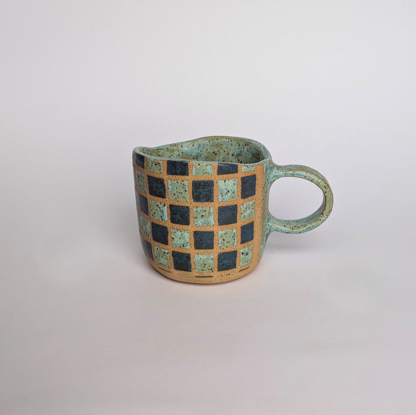 Multicolor Checkered Mug