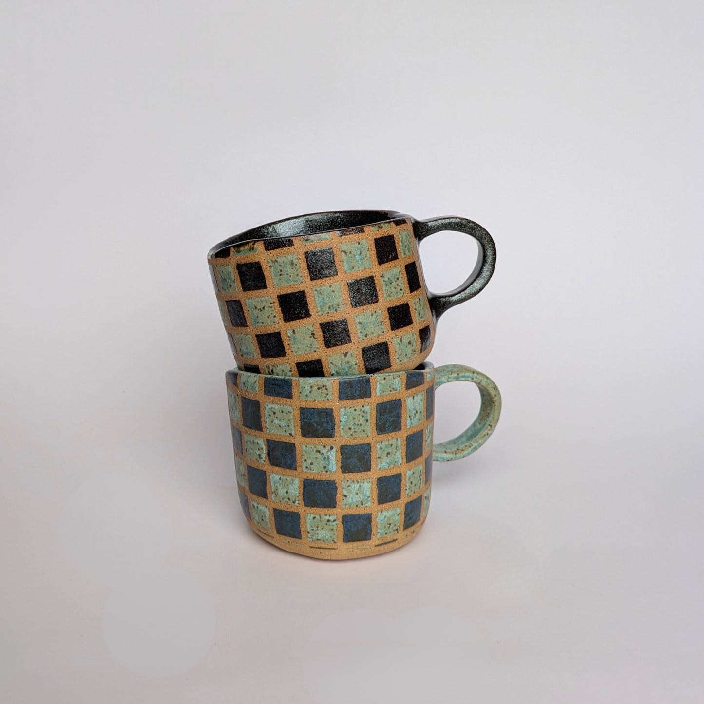 Multicolor Checkered Mug