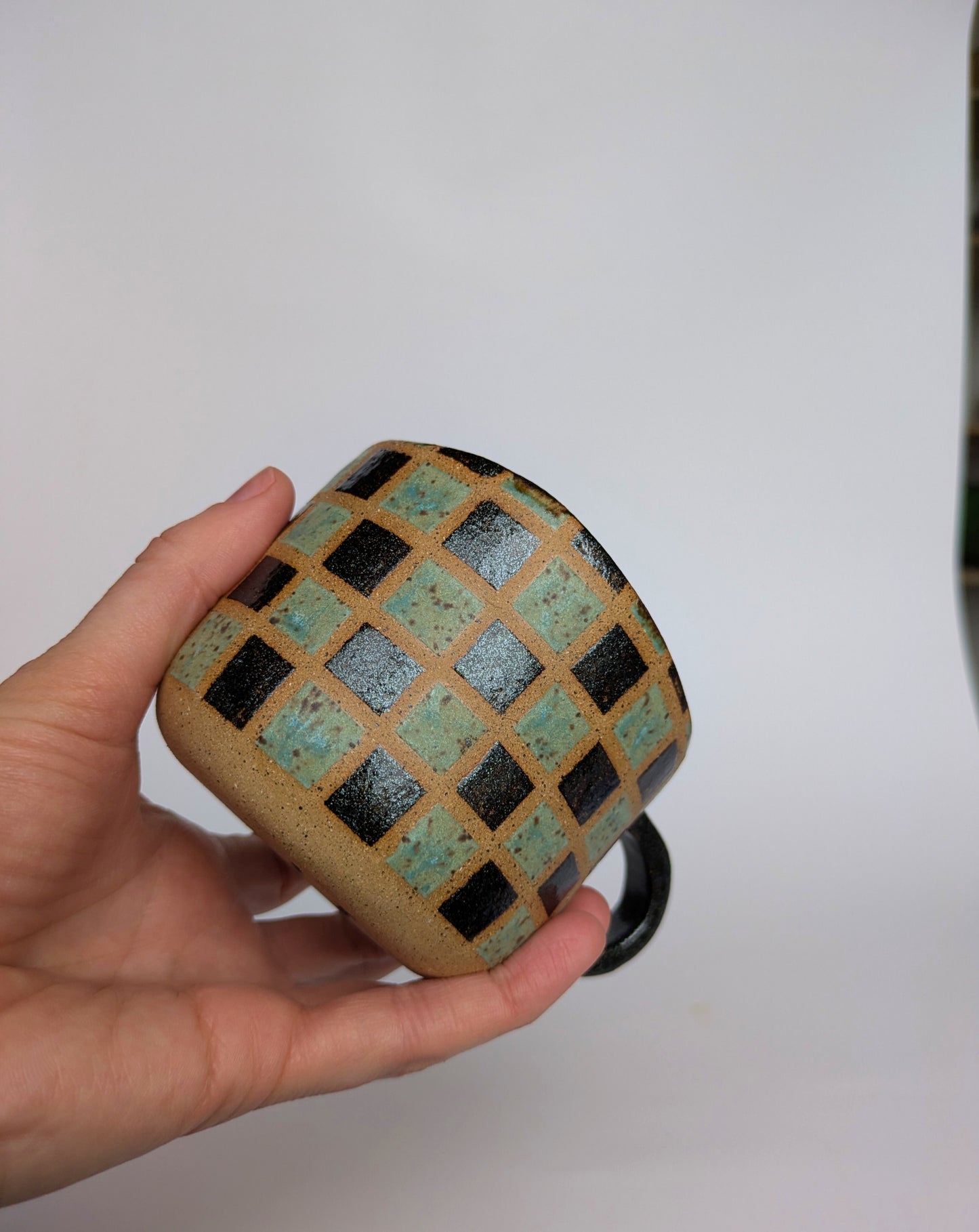 Multicolor Checkered Mug